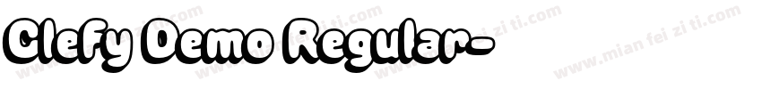 Clefy Demo Regular字体转换